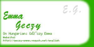 emma geczy business card